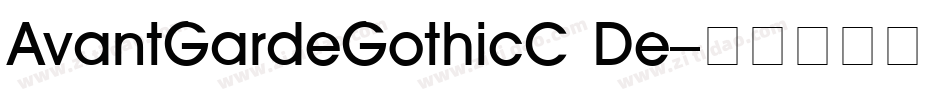 AvantGardeGothicC De字体转换
